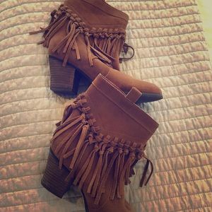 Fringe Booties Size 6